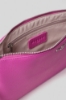 Reg pochette ecopelle logo in metallo • Fucsia
