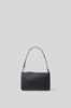 Mini pochette con logo in metallo • Nero