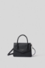 Reg hand bag con logo in metallo • Nero