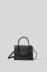Reg hand bag con logo in metallo • Nero