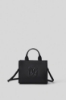 Mini shopper con logo embossed • Nero