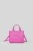 Mini shopper con logo embossed • Fucsia
