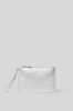 Reg pochette con logo embossed • Argento