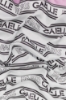 Foulard stampa allover • Bianco