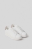 Sneakers addict in action leather con patch in suede • Safari