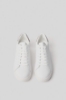 Sneakers addict in action leather con patch in suede • Safari