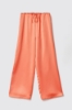 Immagine di Pantalone dritto in raso • Arancione melone