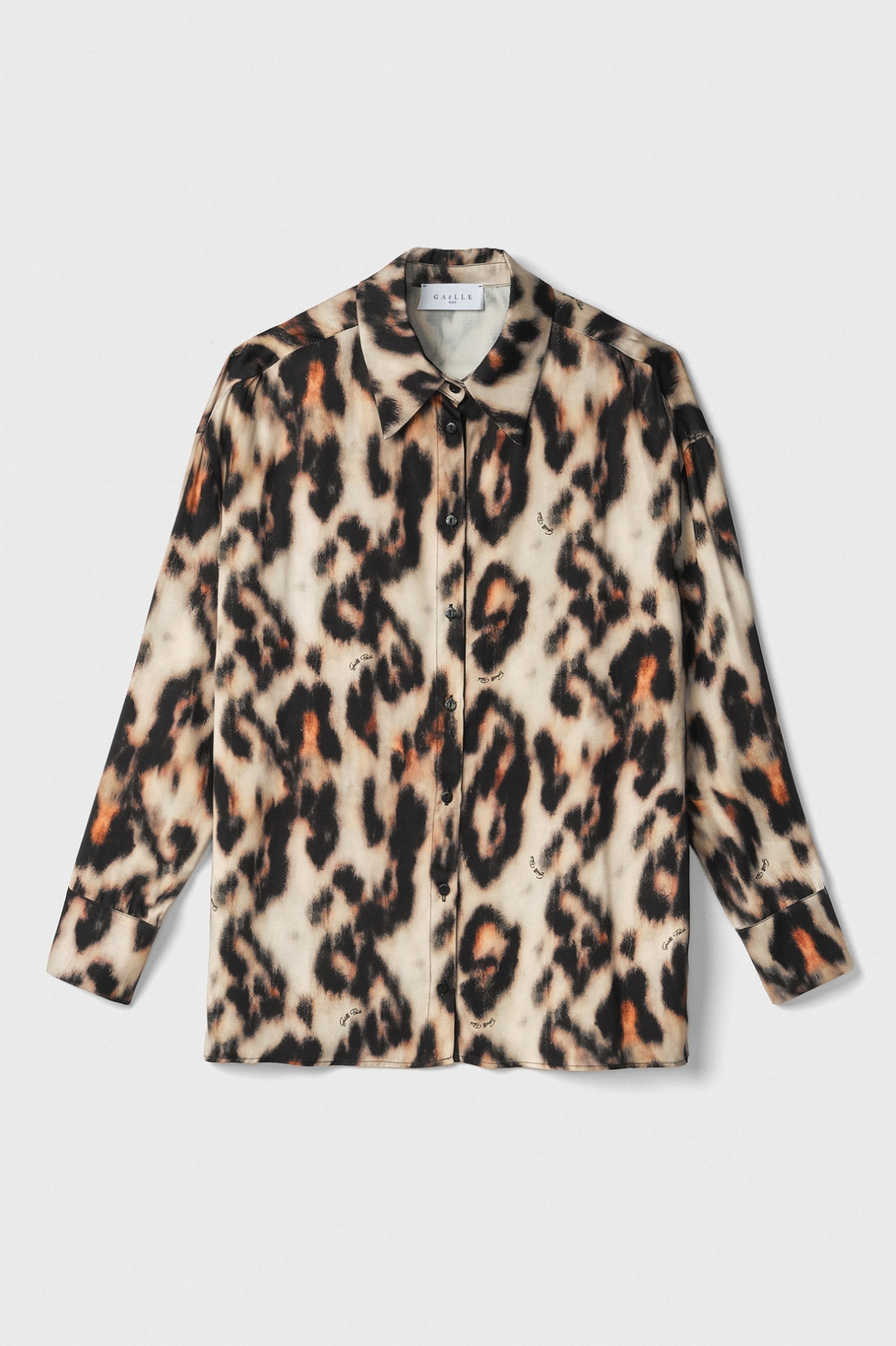 Immagine di Camicia In Raso Dritta Con Ricamo Interno • Maculato