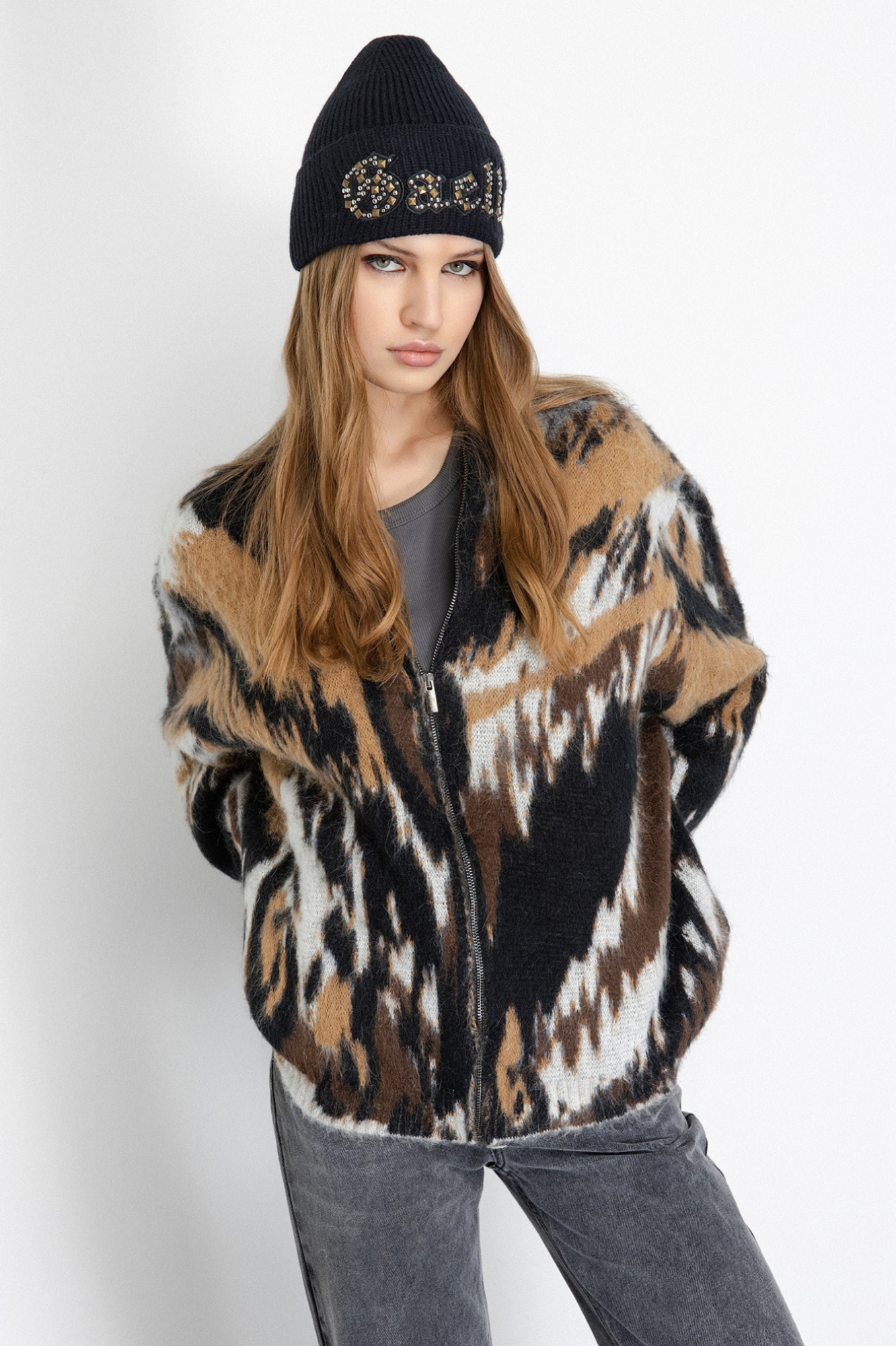 Bomber In Maglieria All Zip • Maculato