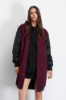 Cappotto Lungo In Panno Con Maniche In Nylon • Mosto