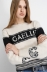 Pullover Paricollo In Maglieria Con Balza E Polsi Alti • Off White