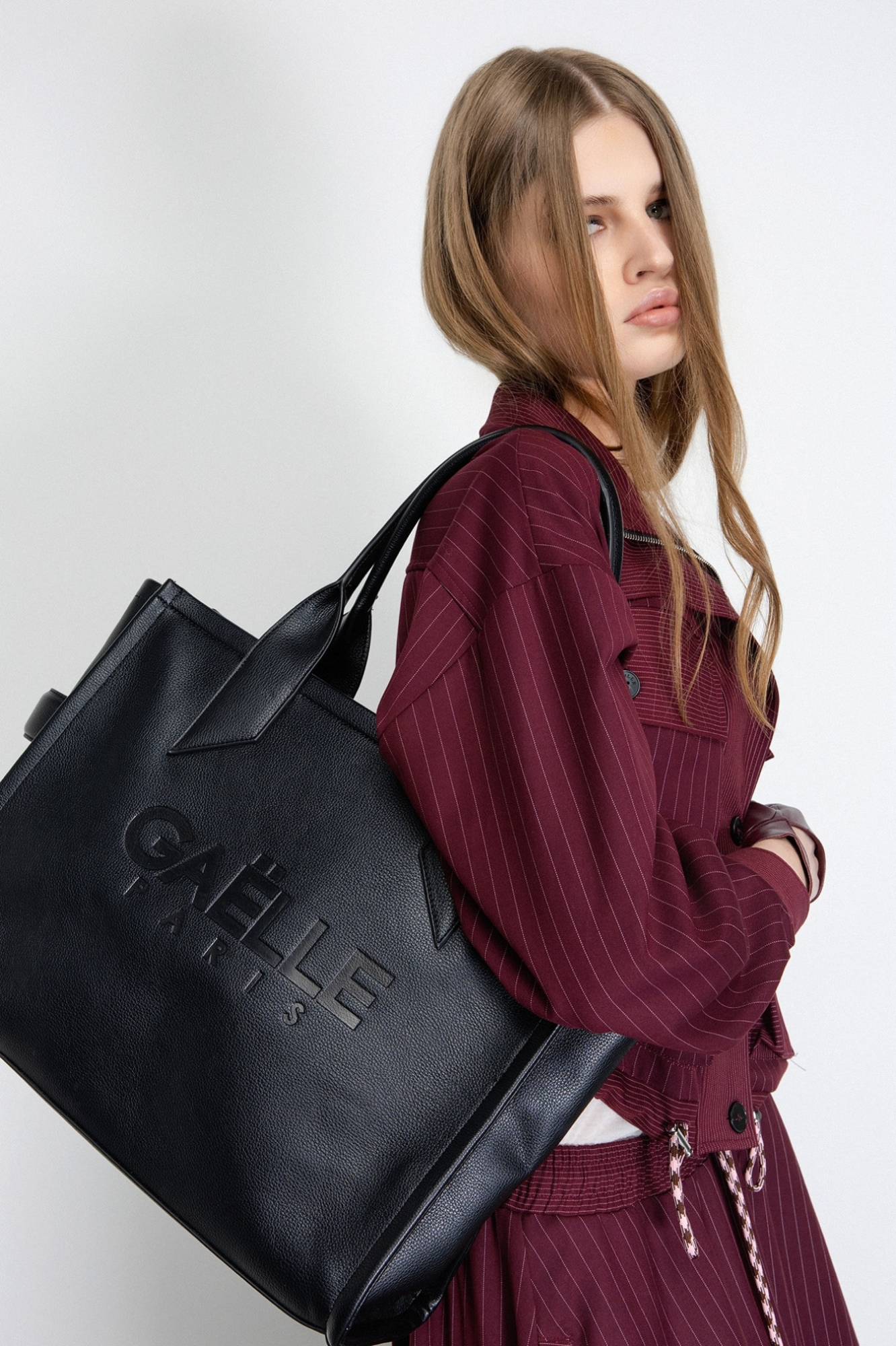 Maxi Shopper Maxilogo Bottalato • Nero