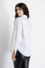 Camicia Manica Lunga Con Piping • Off White