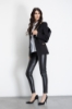 Leggings A Vita Alta In Ecopelle • Nero