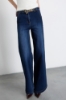 Pantalone Palazzo In Denim • Blu