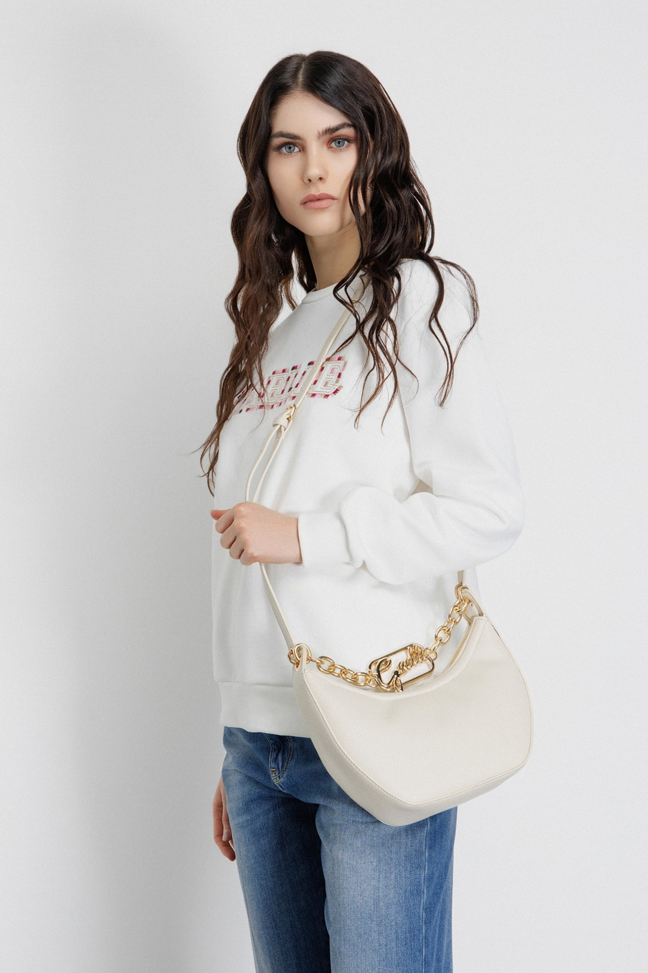 Mini Mooon Bag Corsivo • Burro