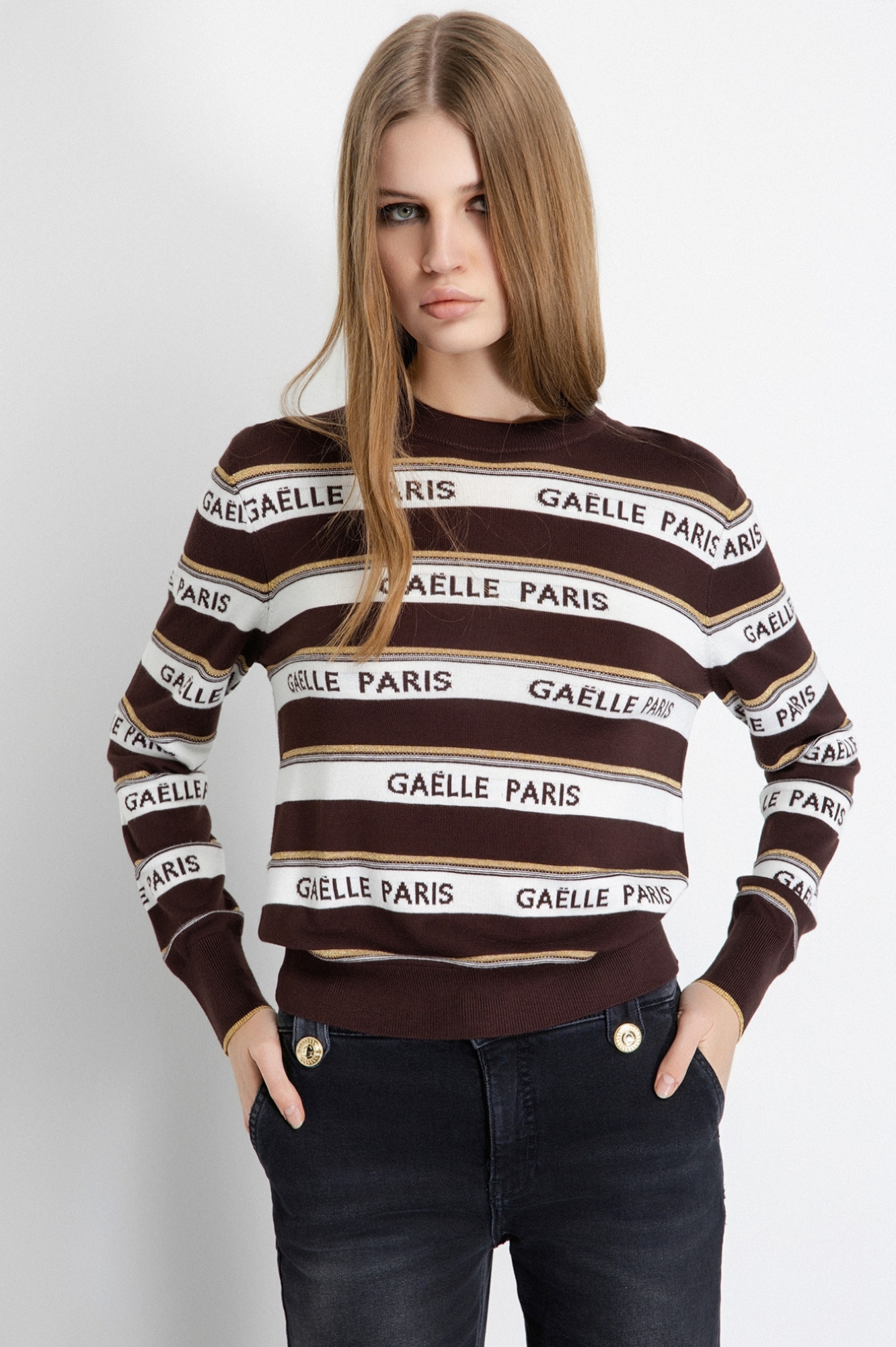 Girocollo In Maglia Jacquard • Moro