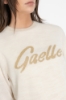 Pullover Logo Lurex • Panna