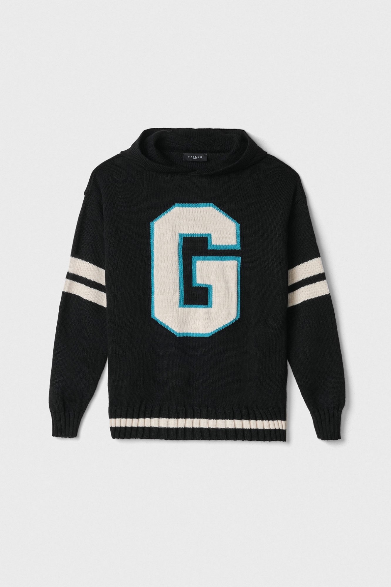 Maglia Cappuccio Con Logo • Nero