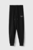 Pantalone In Felpa Jogger Fit. Basic Con Stampa • Nero