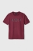 T-Shirt In Jersey Mezza Manica Basic • Bordeaux