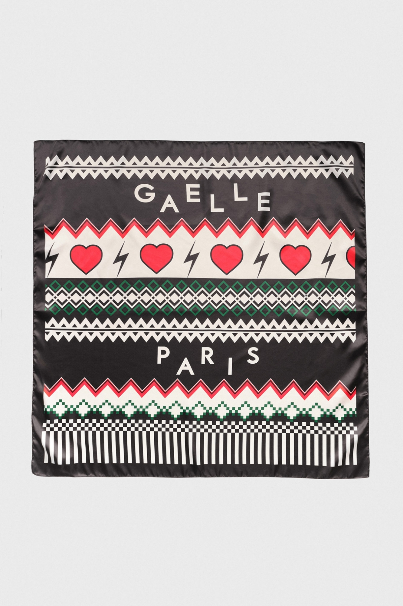 Foulard Cuori • Nero