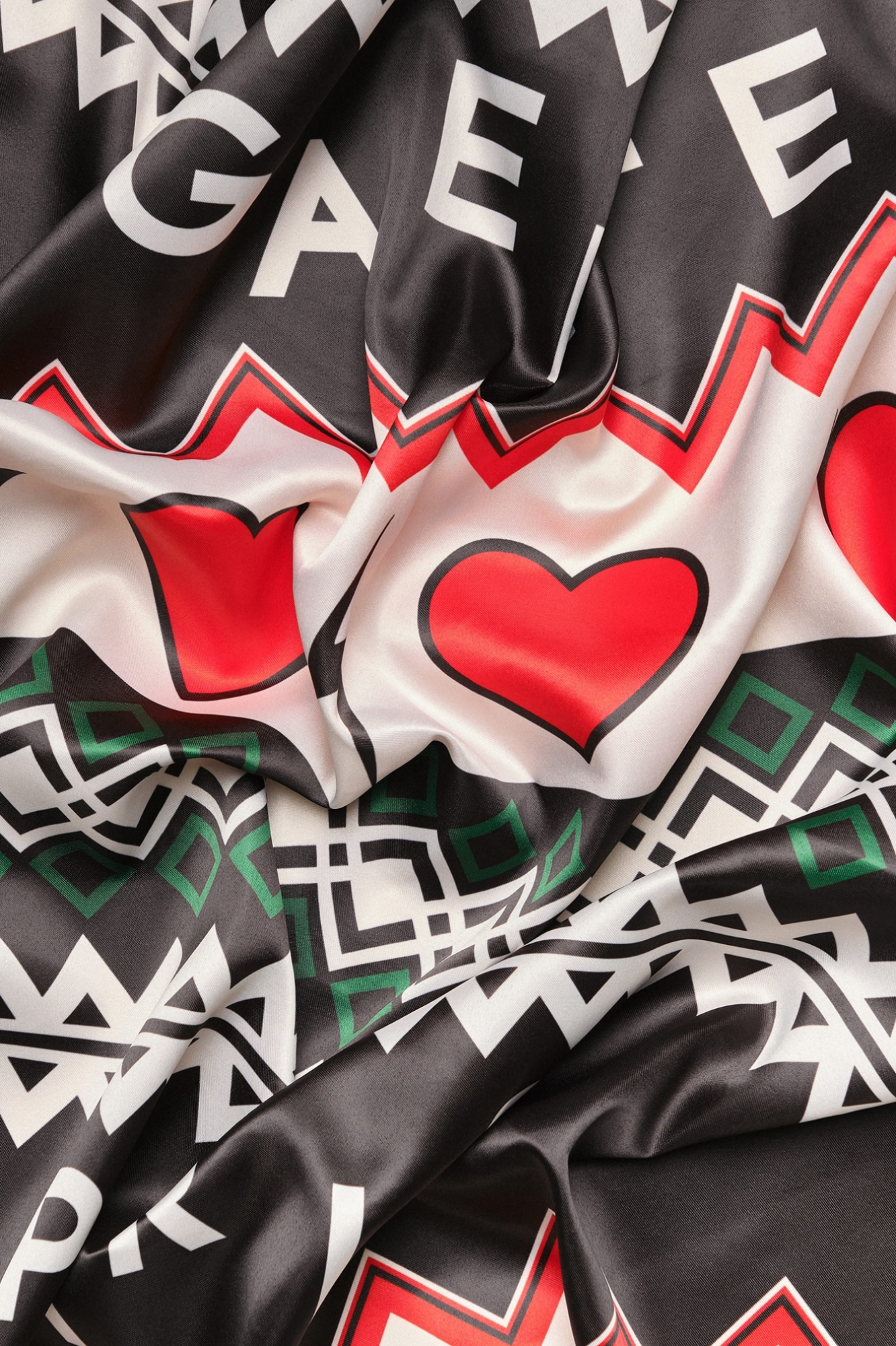 Foulard Cuori • Nero