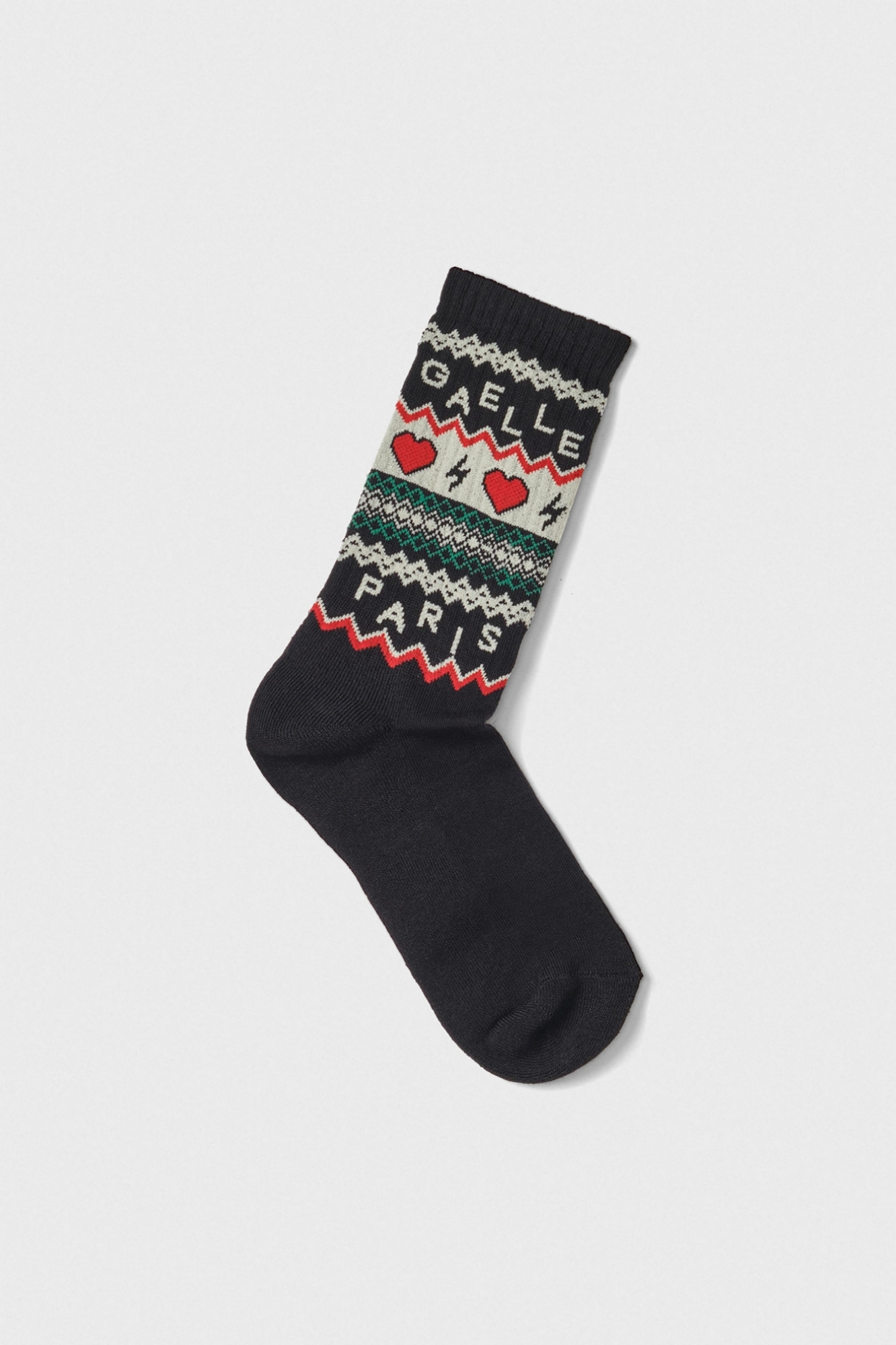 Calza Cuori • Nero