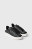 Sneakers Addict Con Rubber Patch • Nero-Bianco