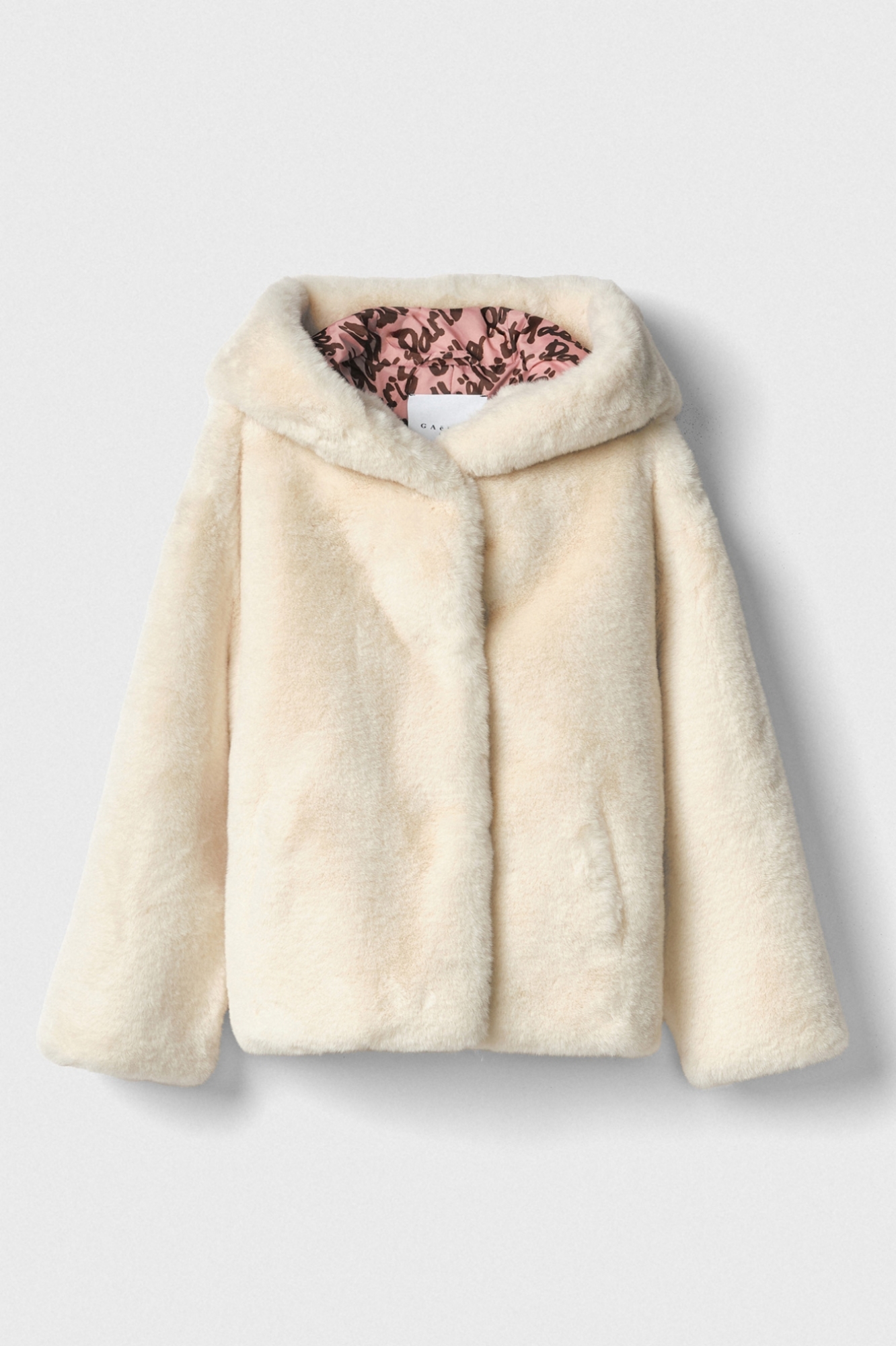 Pelliccia Manica Lunga Con Cappuccio • Burro