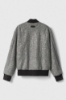 Bomber College In Panno Con Paillettes • Grigio Ferro