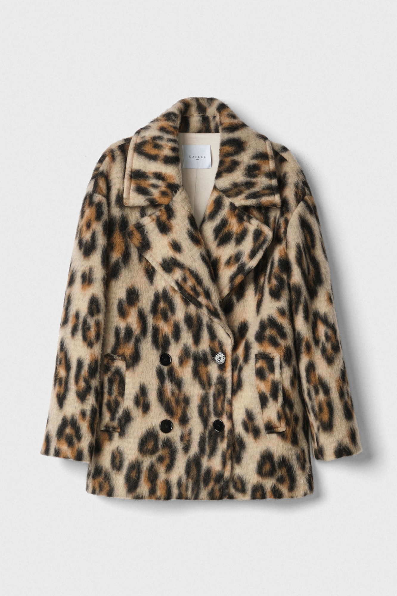 Peacot Doppiopetto Con Tasche A Fessura Laterali • Maculato