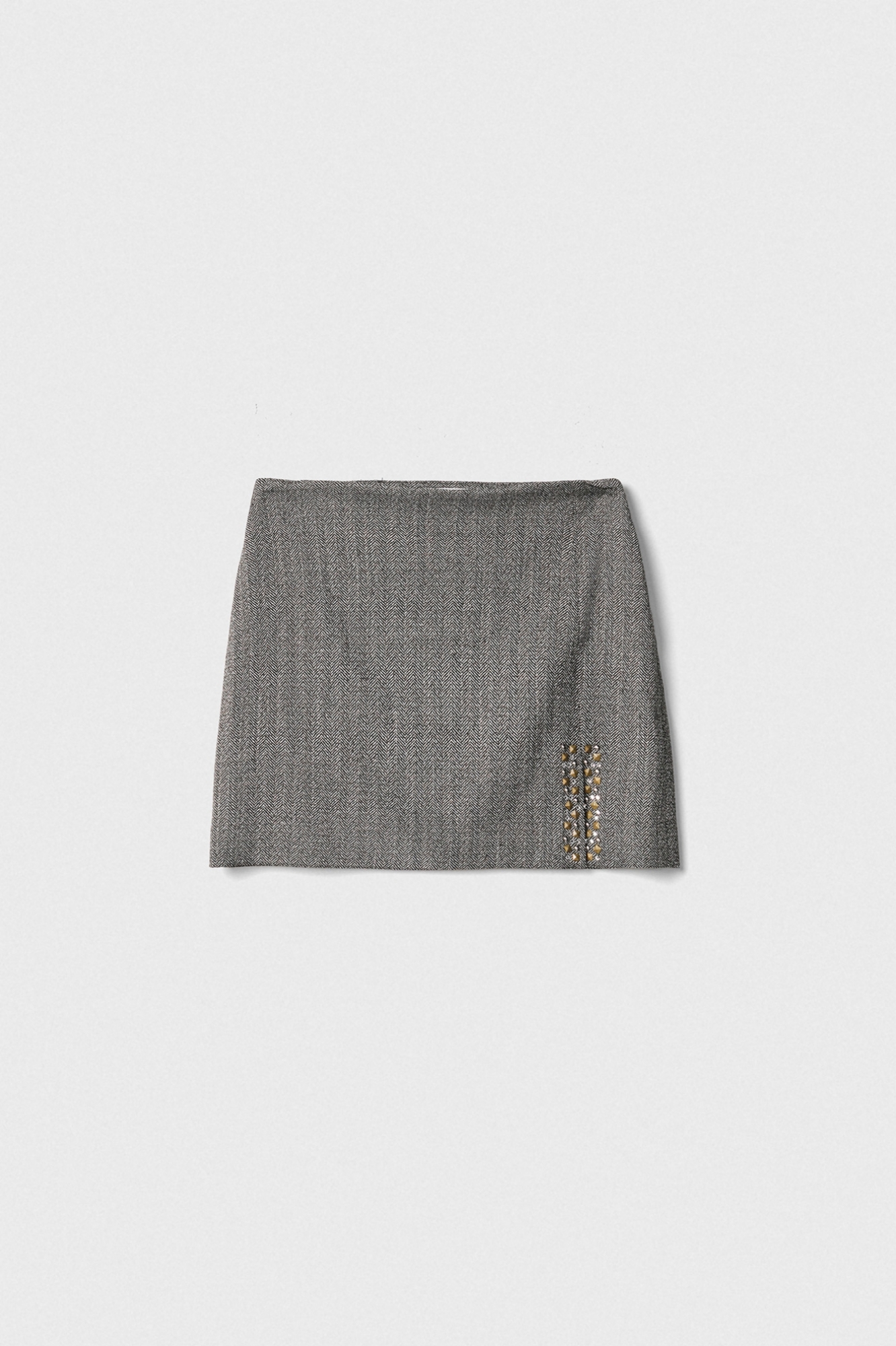 Gonna Mini Con Spacchetto Laterale • Nero