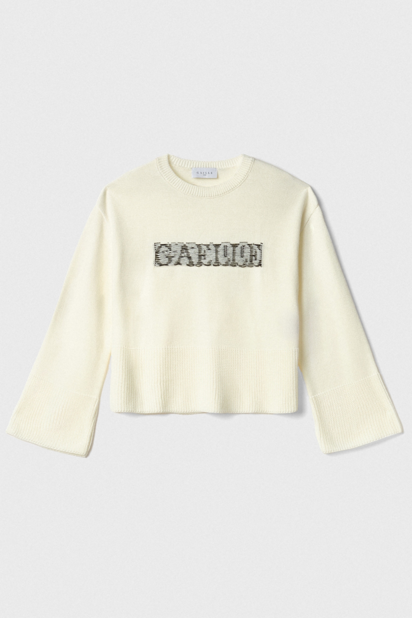 Pullover Cropped In Maglieria • Burro