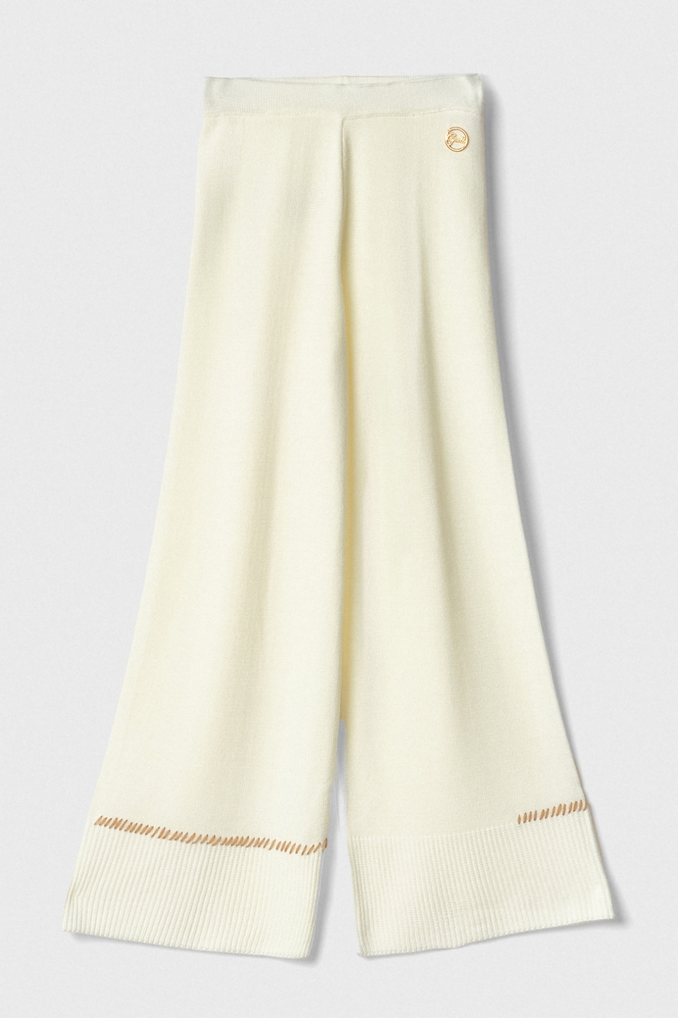 Pantalone In Maglia Rasata • Burro