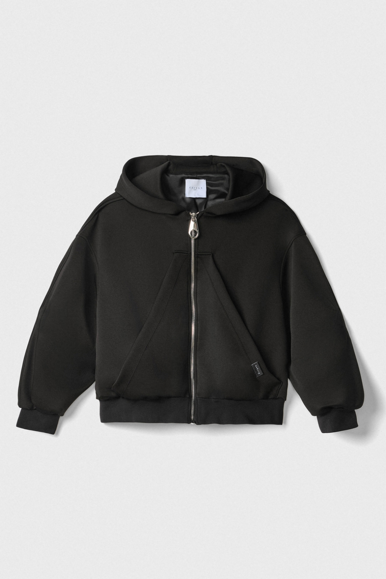 Felpa Cappuccio Con Maxi Marsupio • Nero