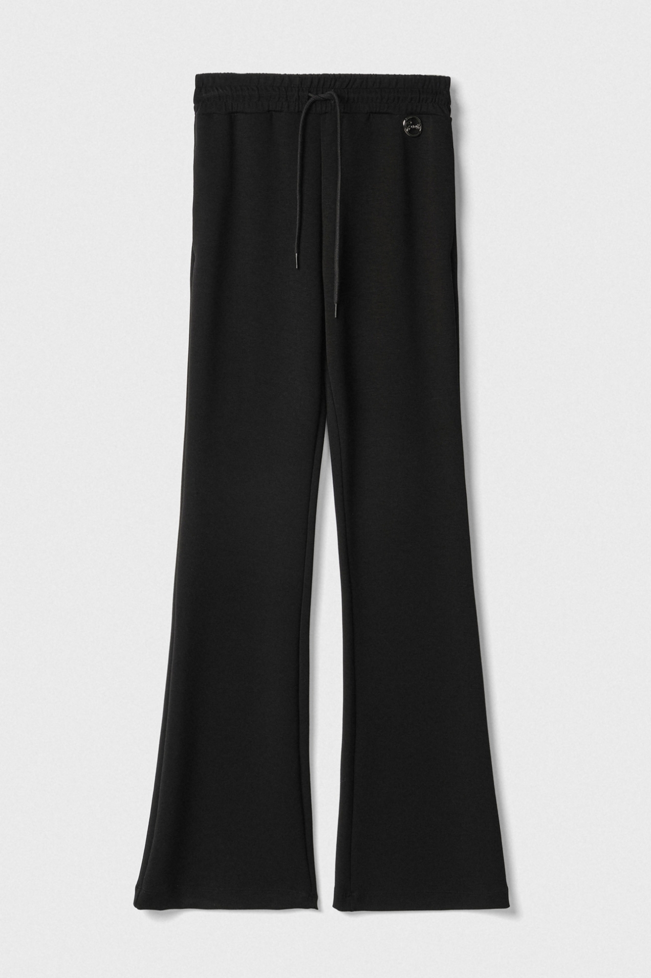 Pantalone A Zampa Con Coulisse In Vita • Nero