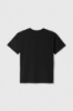 T-Shirt Girocollo Manica Corta Con Ricamo • Nero