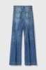 Pantalone In Denim A Palazzo • Blu