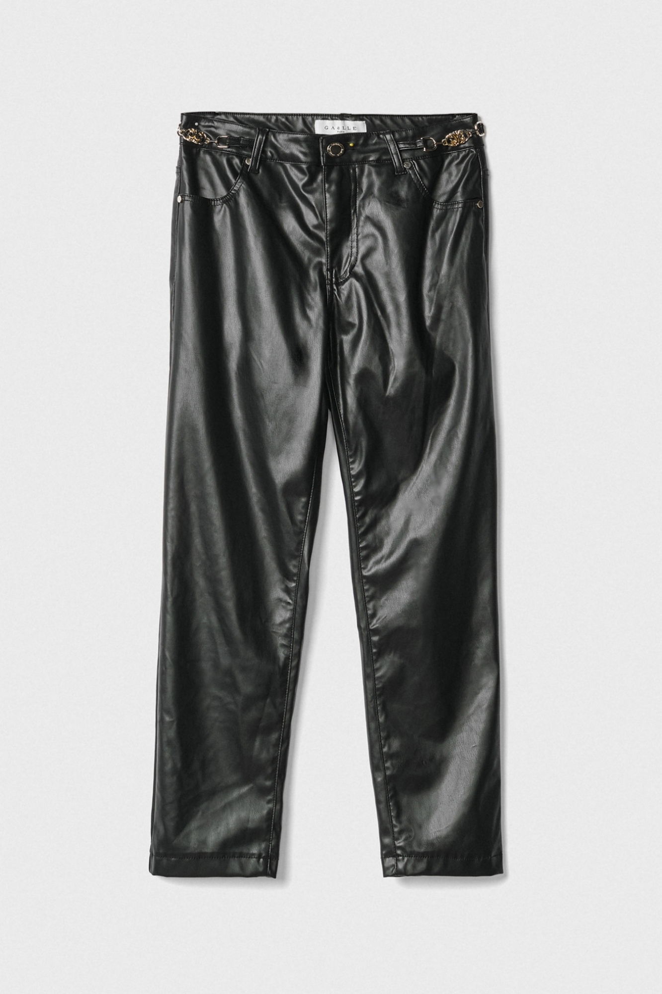Pantalone Boy Slim In Ecopelle • Nero