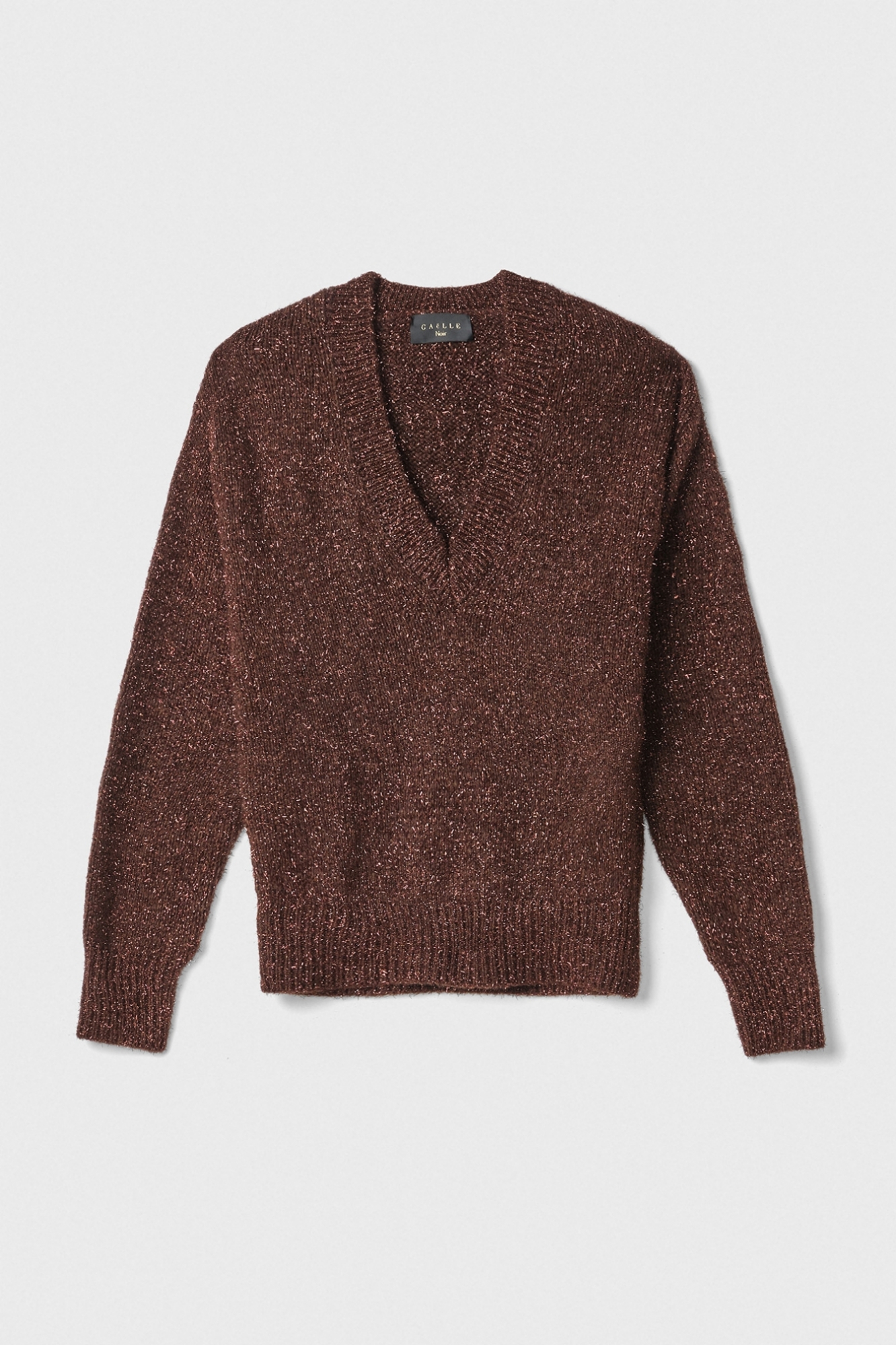 Pullover Lurex • Cioccolato
