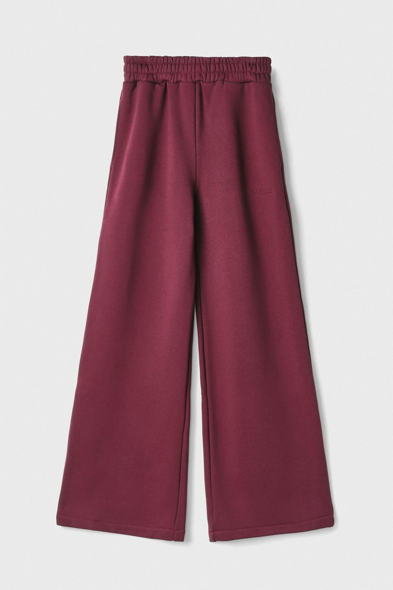 Pantalone In Felpa Straight Con Stampa Logo Embossed • Mosto