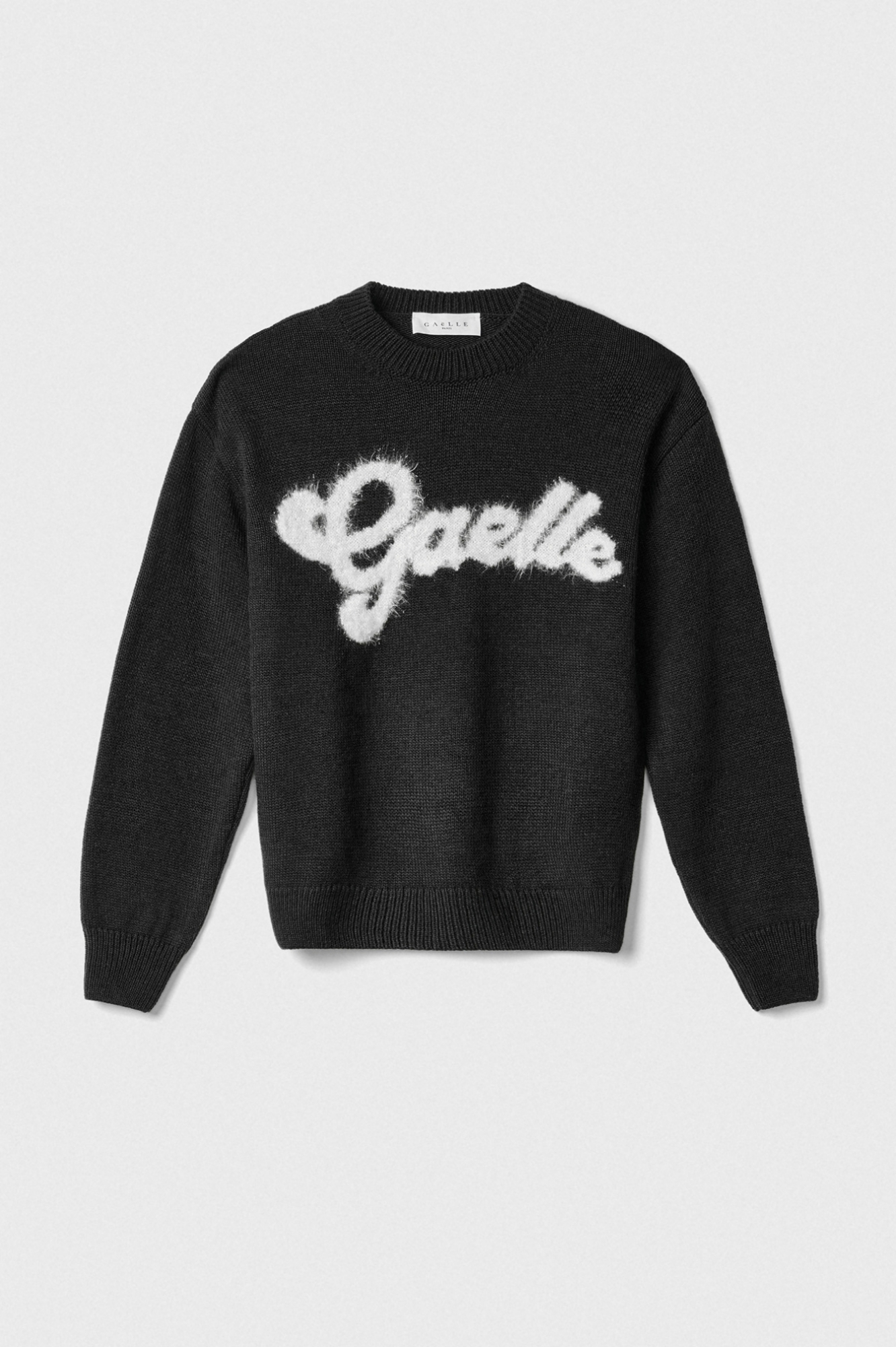 Immagine di Pullover Cropped In Maglieria Con Logo Lurex • Nero