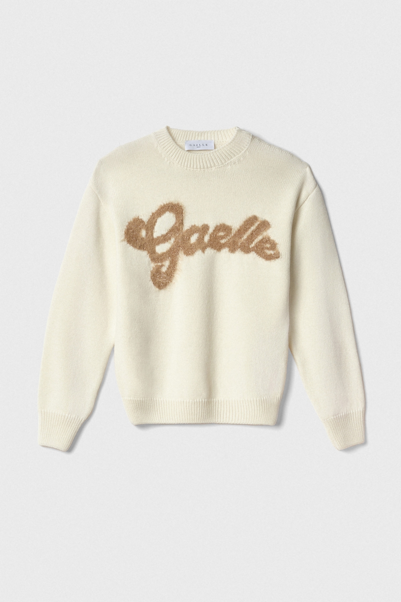 Immagine di Pullover Cropped In Maglieria Con Logo Lurex • Off White
