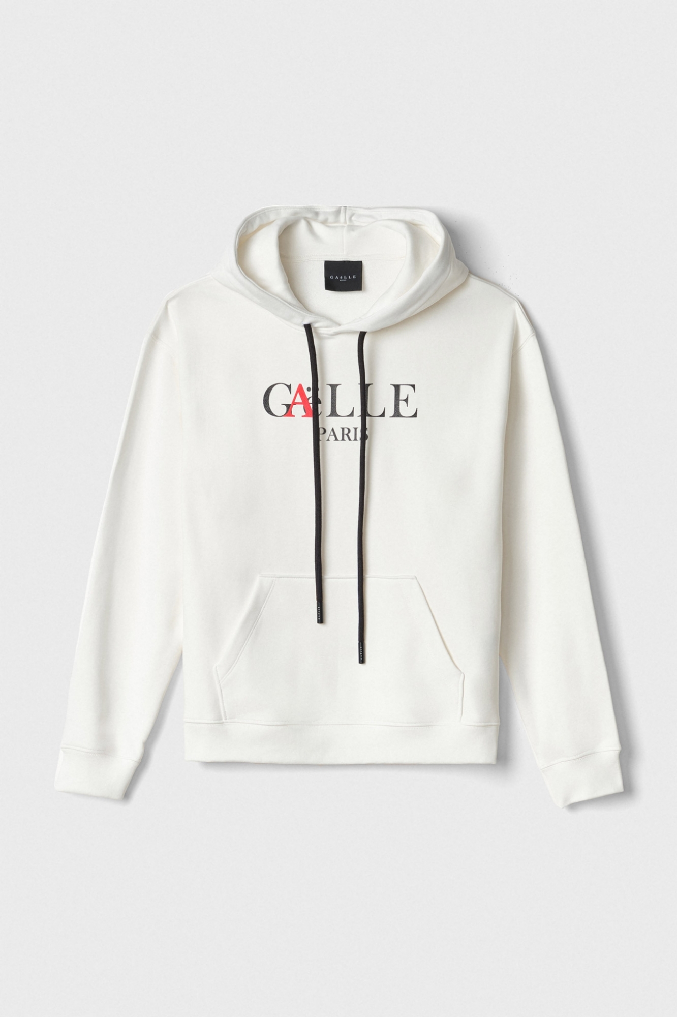 Felpa Cappuccio Con Marsupio Manica Lunga E Stampa • Off White