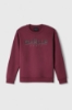 Felpa Girocollo Manica Lunga E Stampa • Bordeaux
