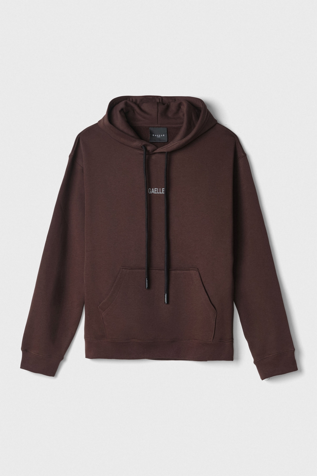 Felpa Cappuccio Con Marsupio Manica Lunga E Stampa • Moro