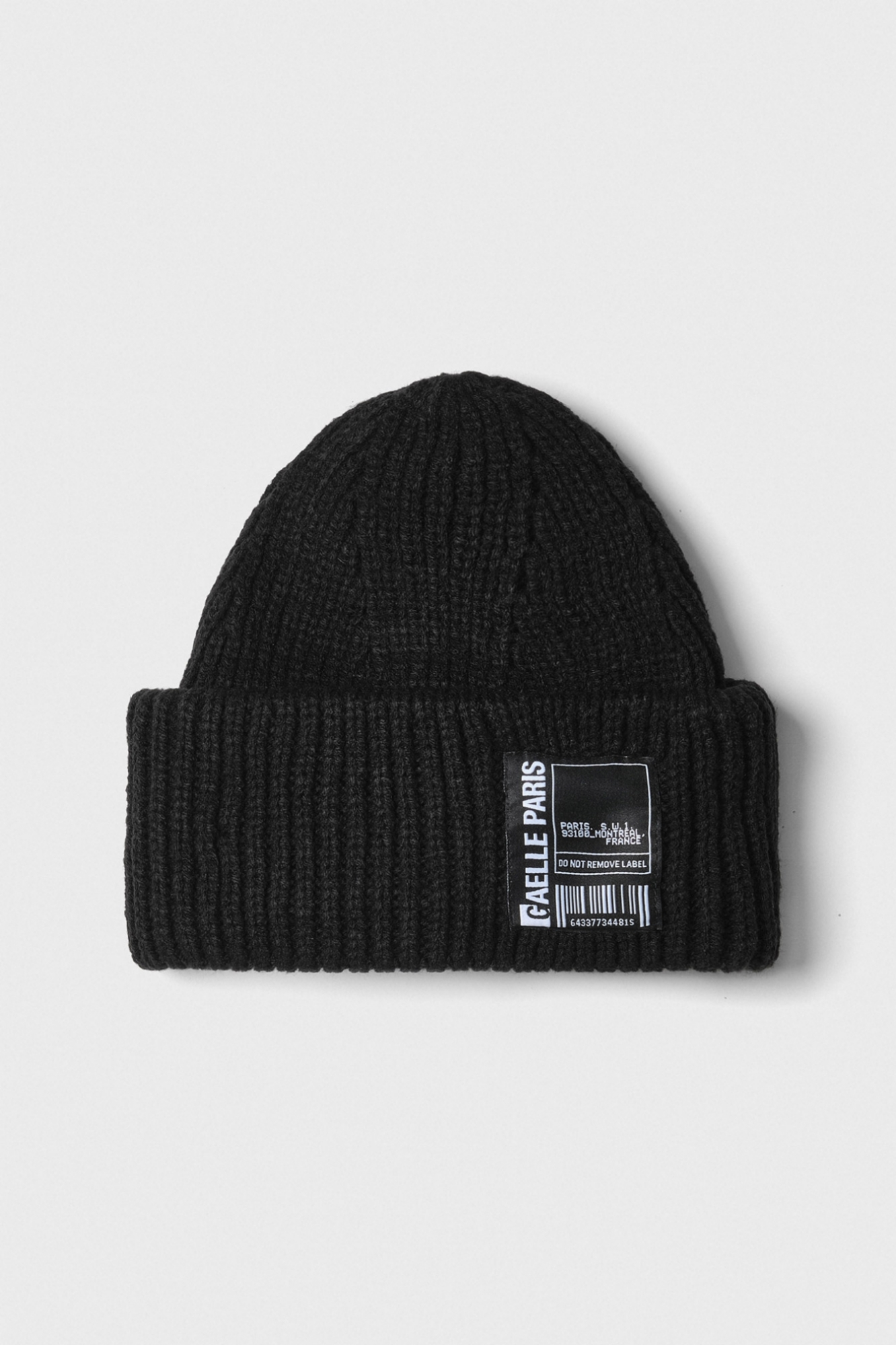 Cappello Beannie Con Patch • Nero