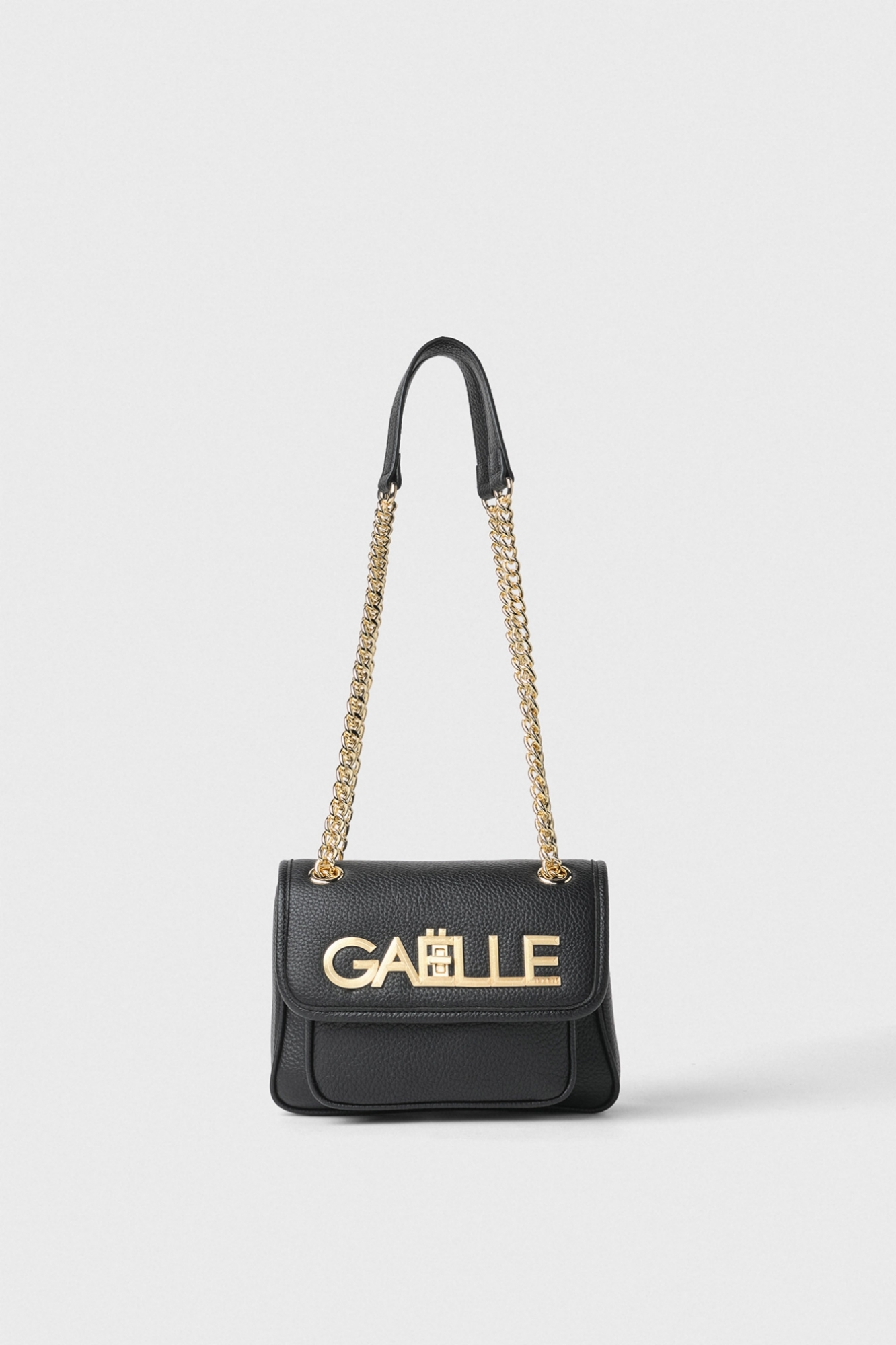 Mini Shoulder Strap Maxi Girello Oro • Nero