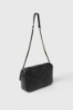 Regular Shoulder Strap Matelassè Con Perle E Charms Gaelle • Nero